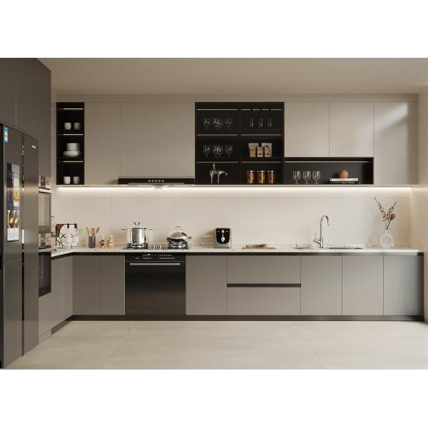 Furniture Storage Soft Closing Home Complete LED Light Cupboard Kitchen Cabinets