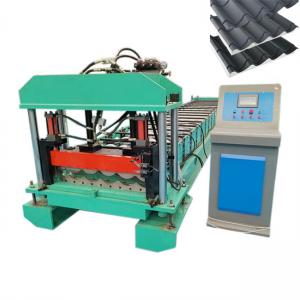 China Customized Aluminum Colored Glaze Steel Metal Sheet Glazed Tile Making Roll Forming Machine on sale