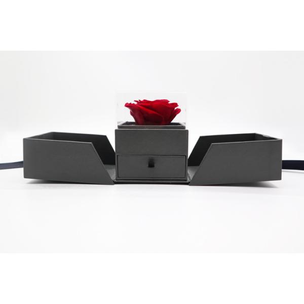 Preserved Flowers In Box Single red rose eternal flower with gift box Valentine