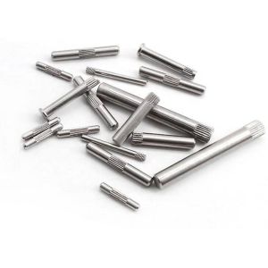 Aluminum AL 6061 7075 Plain Finished External Thread Round Dowel Parallel Pin