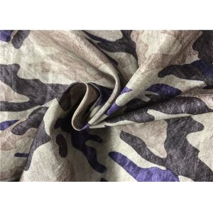 Retro Camouflage Antique Print Fabric Bright Complex Pattern Structure Close -