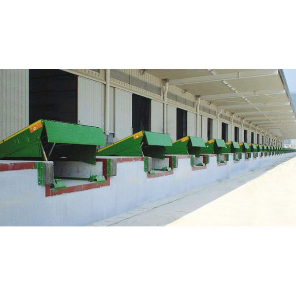 15 000 Lbs Electric Loading Dock Leveler With Safety Chains / On Site Installati
