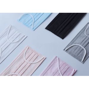 Civilian Disposable Surgical Masks , Earloop Face Mask High Breathability