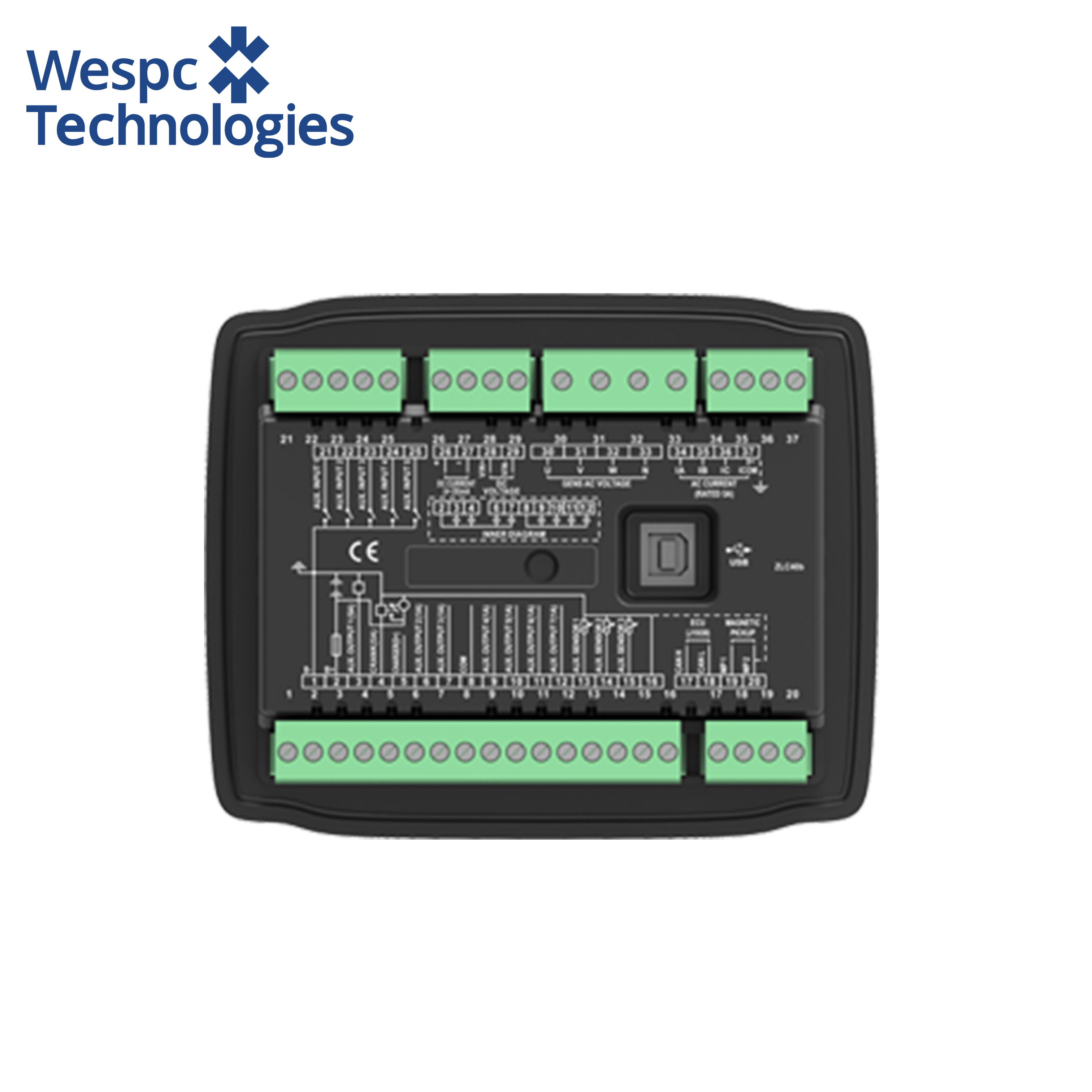 WESPC Original Smartgen ALC404 Lighting Tower Controller Auto Start Stop Module