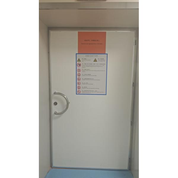 High Security 1200*2100 MRI Shielding Doors Heavy Duty Ball Bearing Hinge Type