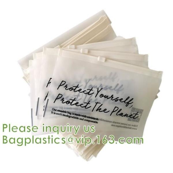 Quality Eco-Friendly Zipper Reusable Bags, Compostable, Biodegradable, Slider Reusable Bags, PLA +PBAT wholesale