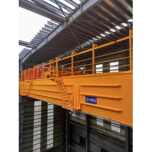 China Cabin Control Electric Overhead Traveling Steel Mill Ladle Crane Double Beam on sale