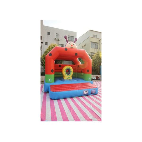 Commercial Grade Inflatable Bounce House / Double Stitching Blow Up Playhouse