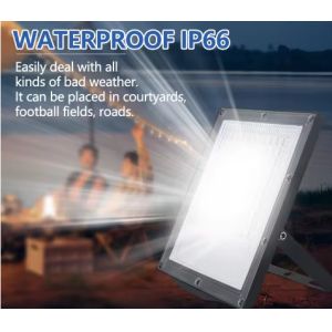 Led 100Watt 150W 200W Garden Solar Flood Light For Distric 6500K