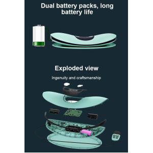 Electric Waist Massager with 5 Intensity Levels and Remote Control for Pain