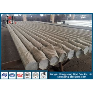 Philippines Galvanized Octagonal Steel Power Pole With Climbing Ladder