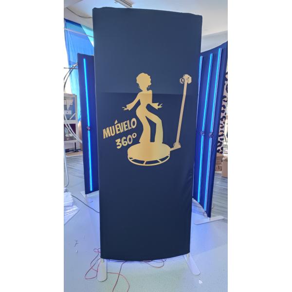 Aluminum Tension Fabric Exhibition 360 Photo Booth Enclosure Backdrop Portable Modern