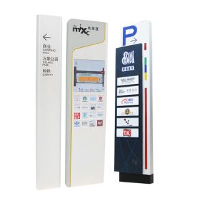 Galvanized IP65 Directional Arrows Signs Wayfinding LED Pylon Sign