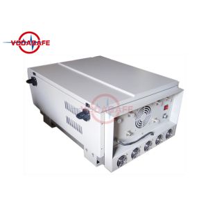 600W Prison Cell Phone Jammers 100 - 300m Cover Radius With Directional Antennas