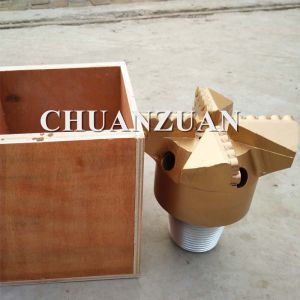 High Drill Ability PDC Drag Bit / 4 Wings Golden Chevron Type PDC Drag Bit