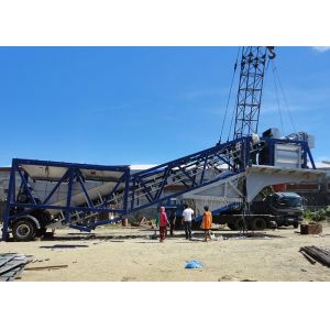 Ready Mix Mobile Concrete Plant Fully Automatic Small Portable Concrete Batch