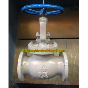 6'' CLASS150 WCB cast steel flanged globe valve with handwheel