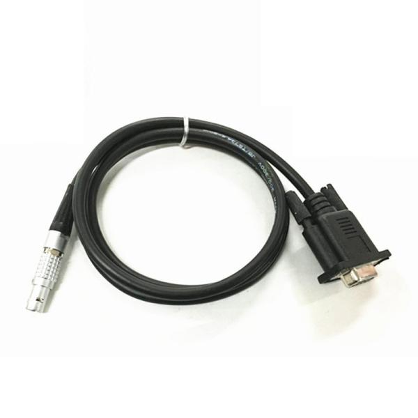 Data Cable DB-9 female to 5 Pin Aviation Connector for Leica 500 Series GPS to