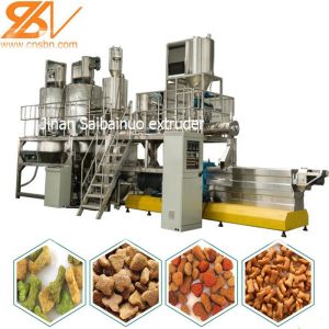 Dry Kibble Fish Pet Food Machine Extruder Production Line 20 Years