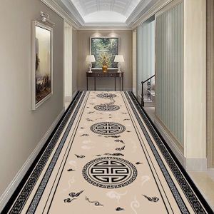 Chinese Style Corridor Runner Rug Hallway Carpet Runners Non Slip