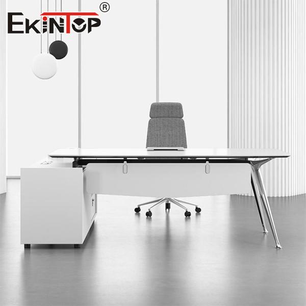 Quality Minimalist Design White Office Desk Office Space Set Custom Made wholesale