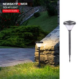 Two Colors IP65 LED Solar Lawn Light For Outdoor Spaces Garden Automatic
