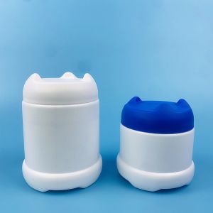 BPA Free Empty Plastic Pet Pill Medicine Bottle Canister 300 Ml With Cat Shape