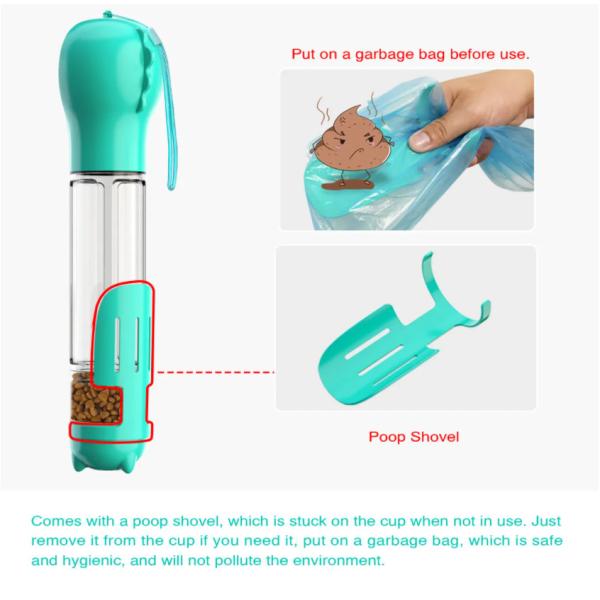 500ML Portable Dog Water Bottle Dispenser Puppy Portable Dog Drinker