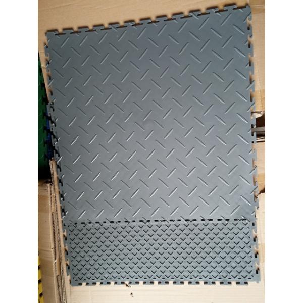 PVC diamond visible joint interlocking floor tiles