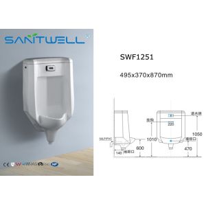 Ceramic Retrofit Washdown Urinal SWF 1251 495*370*870 mm size