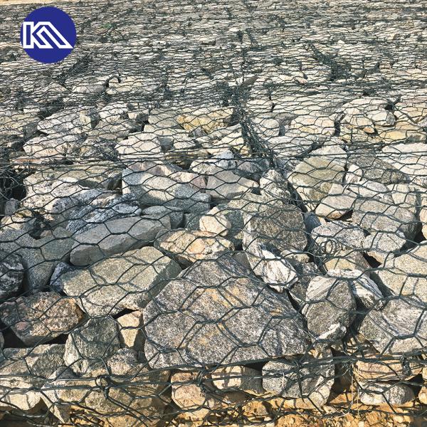 Hot Sale 10 X 12 Cm Gabion Basket / Hexagonal Gabion Wire Mesh Stone Cages