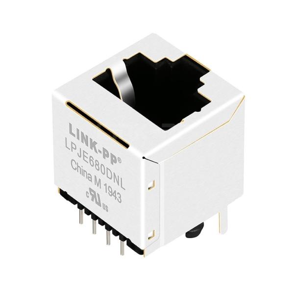 LPJE680DNL Without LED 8P8C Vertical RJ45 Modular Jack without Integrated