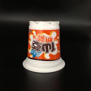 Custom Printing Cold Drink Plastic Yogurt Cup 10oz 320ml Precut Lid