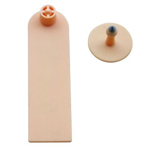 RFID sheep cattle ear tag,RFID ear tag,UHF ear tag,96*27mm,barcode ear tag