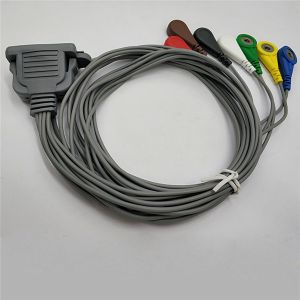15 Pin 85cm Holter Ecg Trunk Cable , TPU Old Style DMS Ecg Cable Connectors