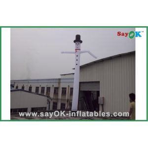Inflatable Floppy Man White Outdoor Advertising Inflatable Air Dancer With Hat