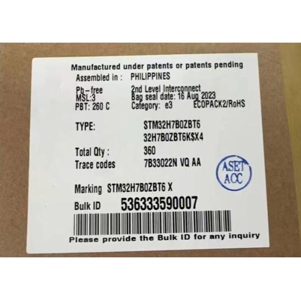 Microcontroller MCU STM32H7B0ZBT6 Embedded Microcontrollers 144-LQFP Package