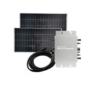 China Grid Connected Micro Inverter Solar System 1400 Watt IP65 Silver Household Solar Inverter on sale