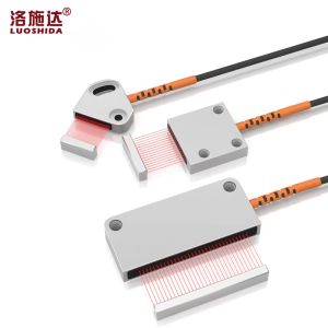 1 year warranty Matrix Fiber Optic Sensor Through Beam 500mm Optical Fiber