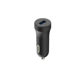 Single Port White USB Car Charger Adapter With Micro USB 5V 2.4A