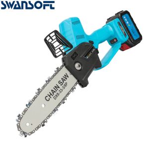 8 Inch 21V Cordless Electric Chainsaw Brushless Landscape Carpenter Chainsaw