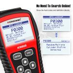 Easy Use Can Obd Ii Car Scanner Tool Kw808 Code Reader Display DTC Definitions