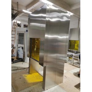 PLC Clean Room Decontamination Pass Chamber With Conveyor Line For Material