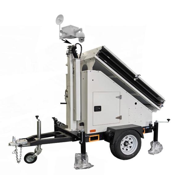 Quality Video Monitoring Service Mobile Security Trailers With 3*400w Solar Panels Hd Cameras wholesale