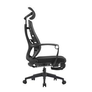 Fabric Office Manager Chair with Adjustable Headrest and 165 Degree Reclining