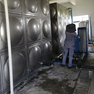 Customized Rectangular Storage Tank , Stainless Steel Sectional Water Tanks