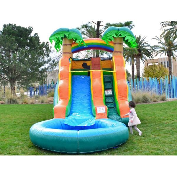 OEM Plato PVC Outdoor Inflatable Water Slide For Children
