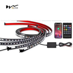 Multi-color Car LED Light Strip with Voice Control and Music Mode 680g Remote
