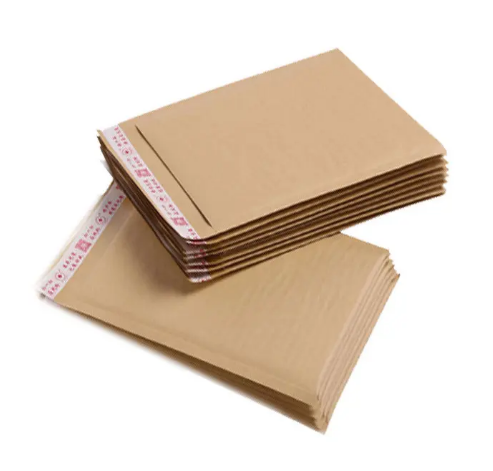 Self-sealing Kraft Bubble Mailers Made with Low Density Polyethylene Inner