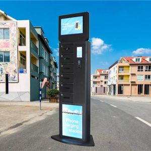 Standing Style Phone Charging Locker Kiosk With Fast Charge Technology